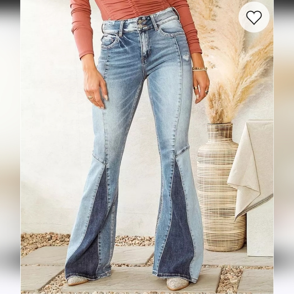 Bridge By Gly Elliott High Rise Super Flare Jeans